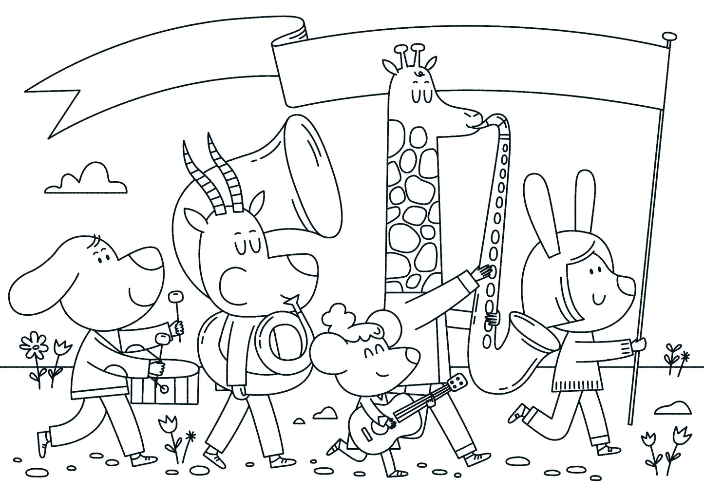 HAPPY MUSIC COLOURING BOOK