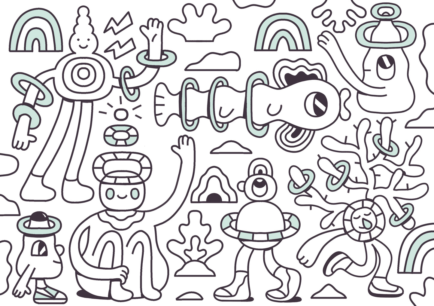 HAPPY IMAGINATION COLOURING BOOK