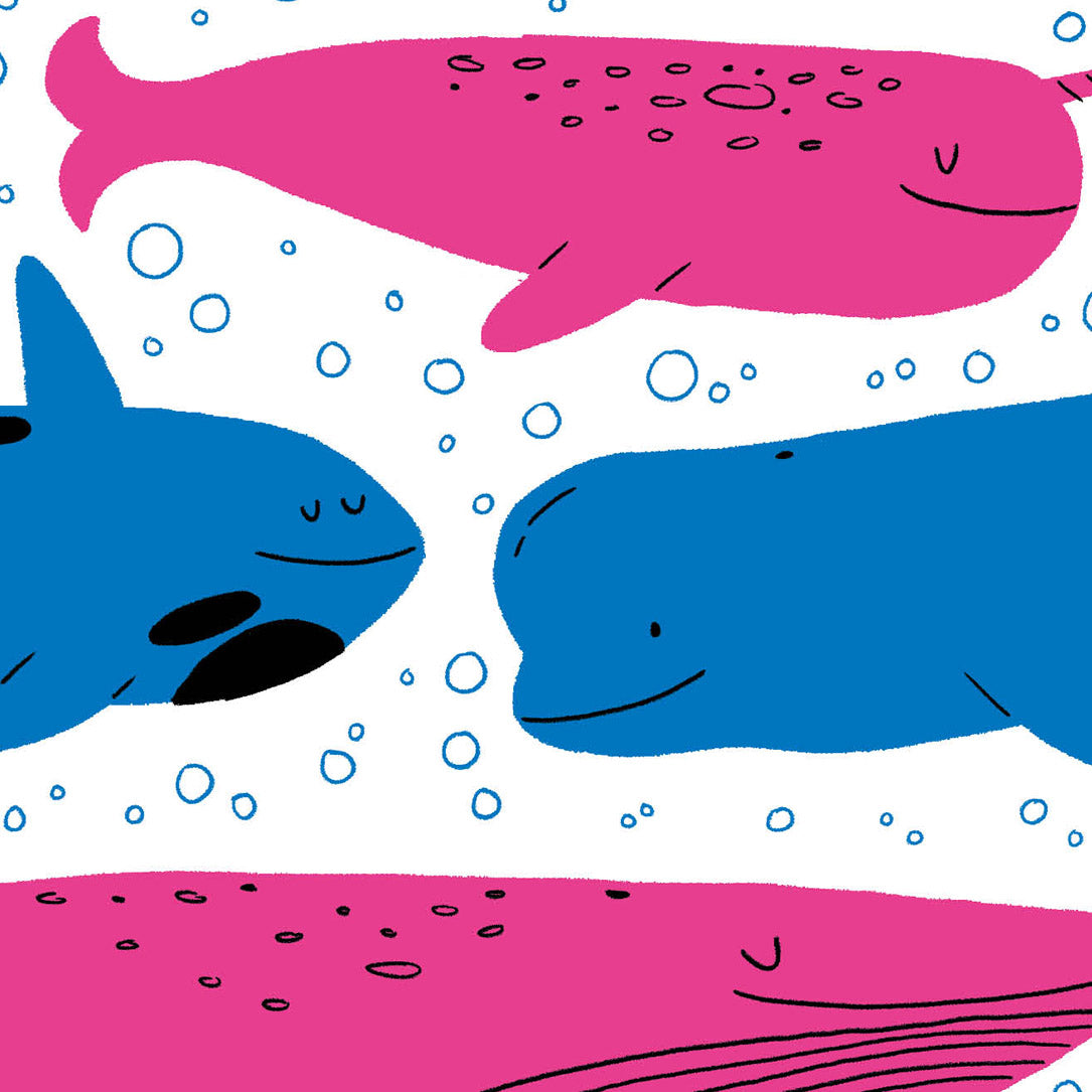 WE LOVE WHALES PRINT