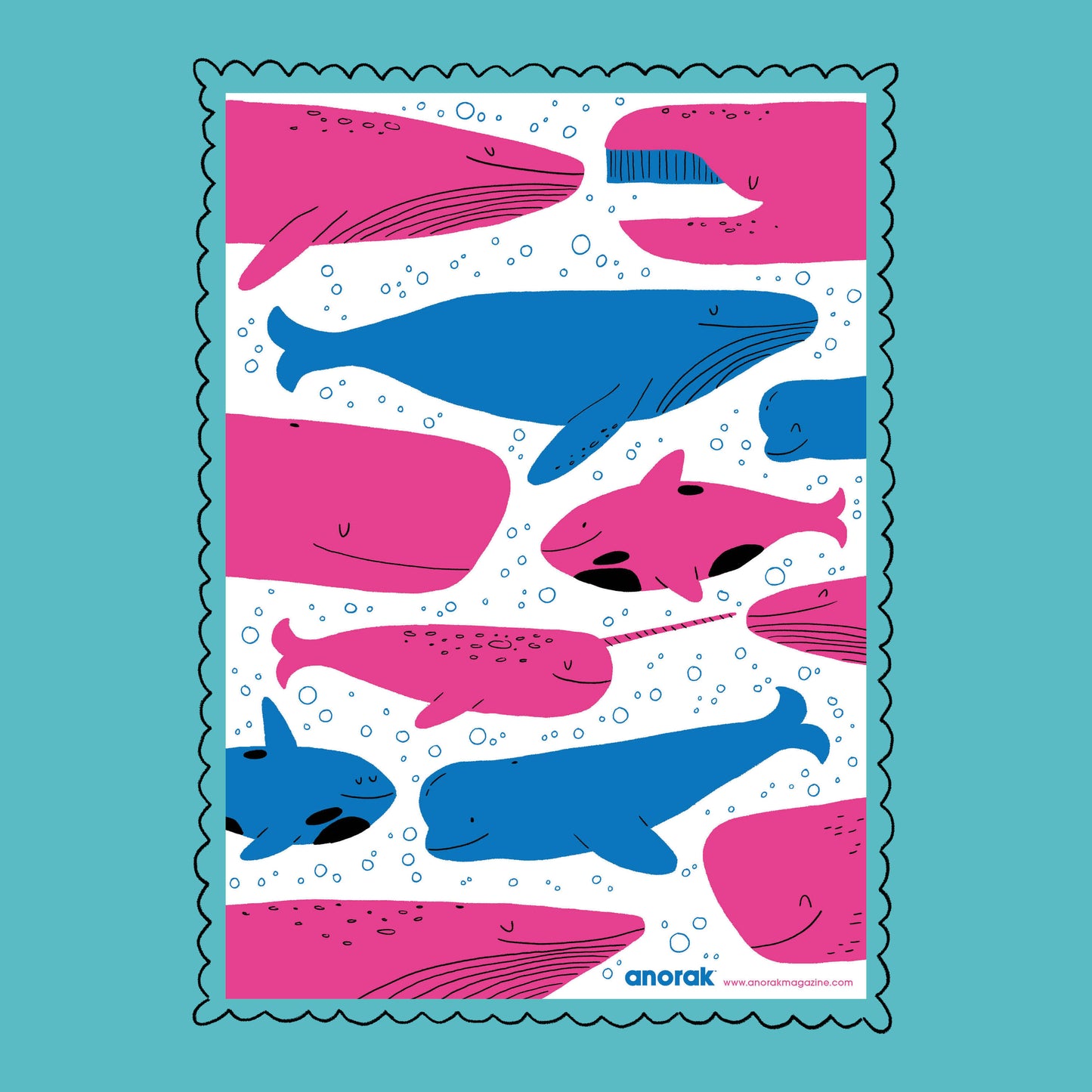 WE LOVE WHALES PRINT