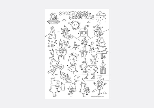 CHRISTMAS COLOURING CALENDAR